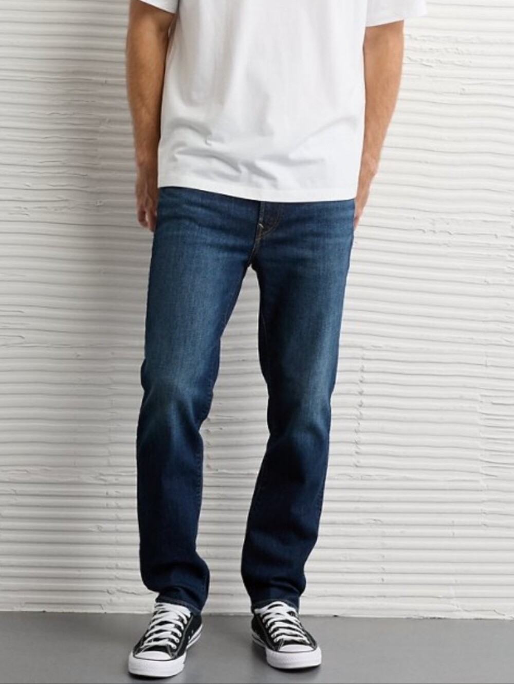 American Eagle Airflex + Athletic  Straight  Dark Blue Jeans Mens